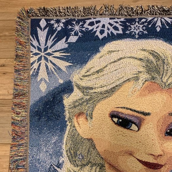Disney Elsa Frozen Woven Throw Blanket 48 x 59 The Northwest Company Tapestry - Picture 9 of 11